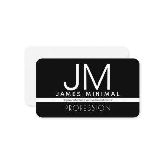 Modern Professional Minimal Design | Black & White Enclosure Card