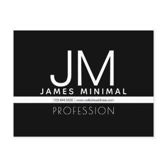 Modern Professional Minimal Design | Black & White Postcard
