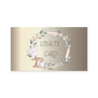 Modern Professional  Mixer Pastry Hand Tools Loyalty Card