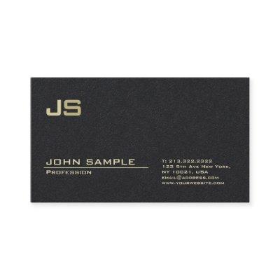 Modern Professional Monogram Premium Deep Black