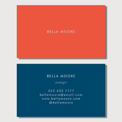 Modern Professional Orange & Teal