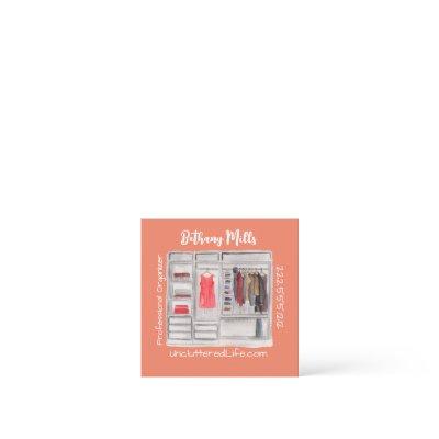 Modern Professional Organizer Custom QR Code  Square