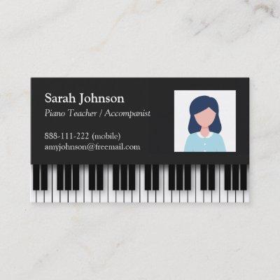 Modern Professional Piano Teacher Photo