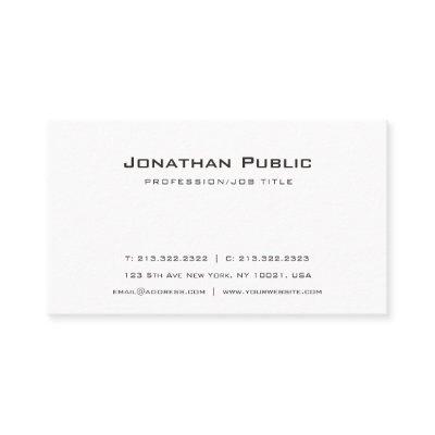 Modern Professional Plain Simple Elegant White