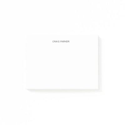 Modern Professional Plain Simple Minimalist Post-it Notes