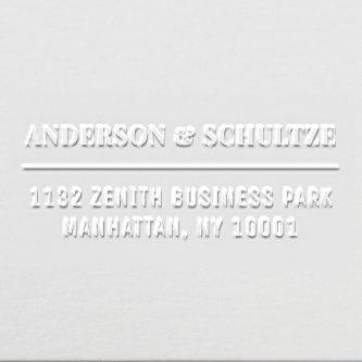 Modern Professional Return Address Embosser