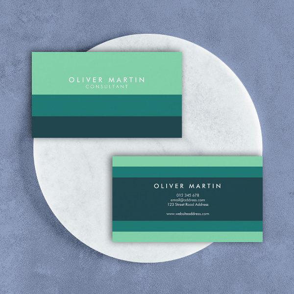 Modern Professional Shades of Green Color Block