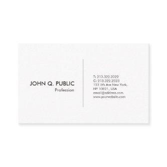 Modern Professional Simple Elegant White Plain