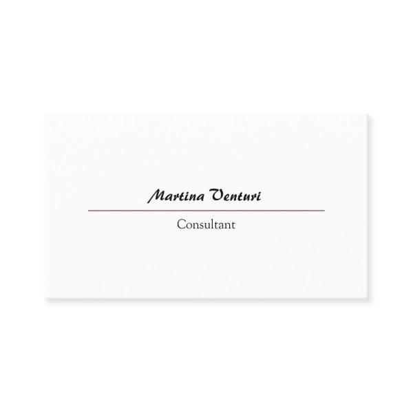 Modern Professional Simple Plain Black & White