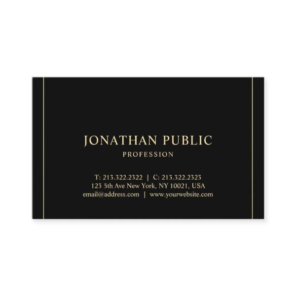 Modern Professional Simple Template Gold Text Luxe