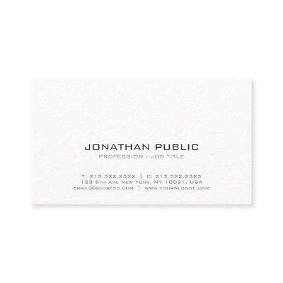 Modern Professional Smart Creative White Plain