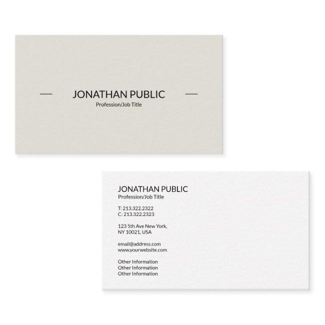 Modern Professional Sophisticated Simple Plain