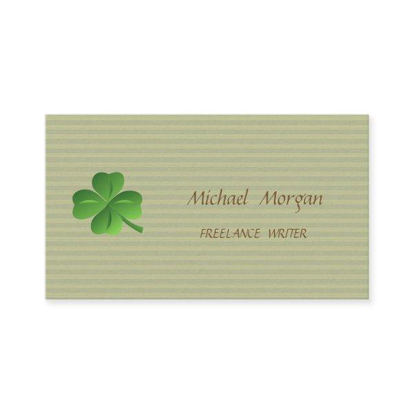Modern Professional Striped -Shamrock