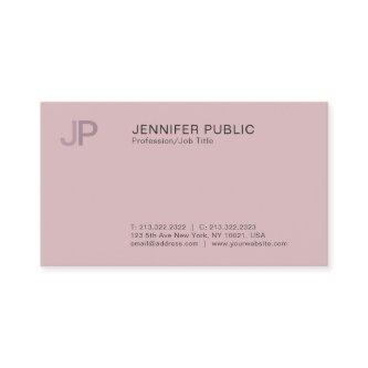 Modern Professional Stylish Color Monogram Plain