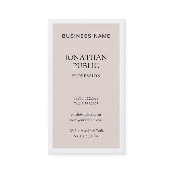 Modern Professional Stylish Design Sleek Plain
