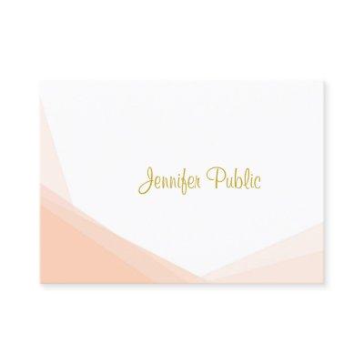 Modern Professional Stylish Gold Handwritten Name