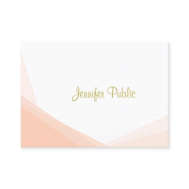 Modern Professional Stylish Gold Handwritten Name