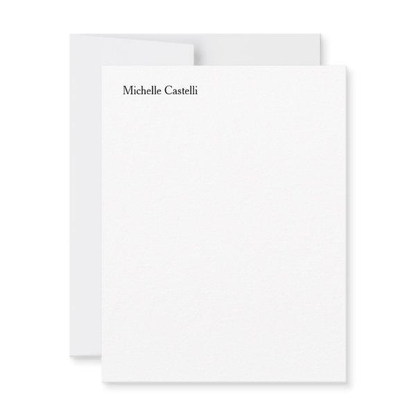 Modern Professional Unique Add Your Name Note Card