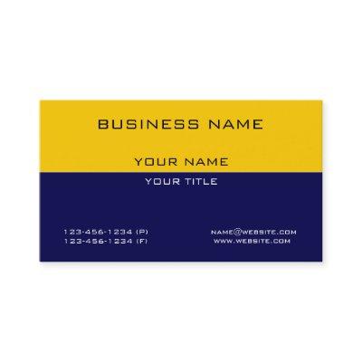 Modern Professional Yellow Navy Blue Business
