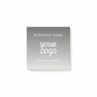 Modern Promotional Logo & Text | Editable Color Post-it Notes