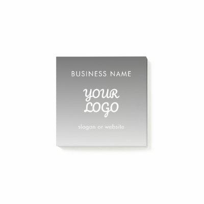 Modern Promotional Logo & Text | Editable Color Post-it Notes