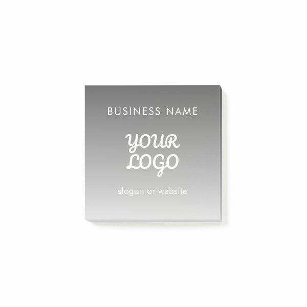 Modern Promotional Logo & Text | Editable Color Post-it Notes