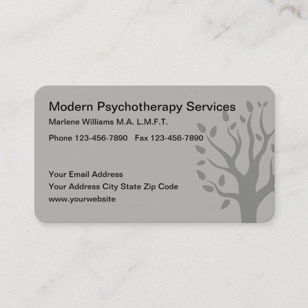 Modern Psychotherapy Appointment Card