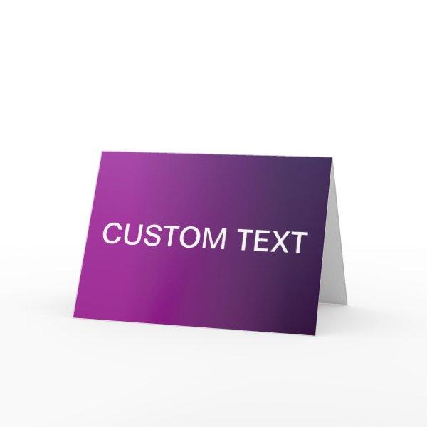 Modern Purple Gradient Ombre & Editable White Text Card