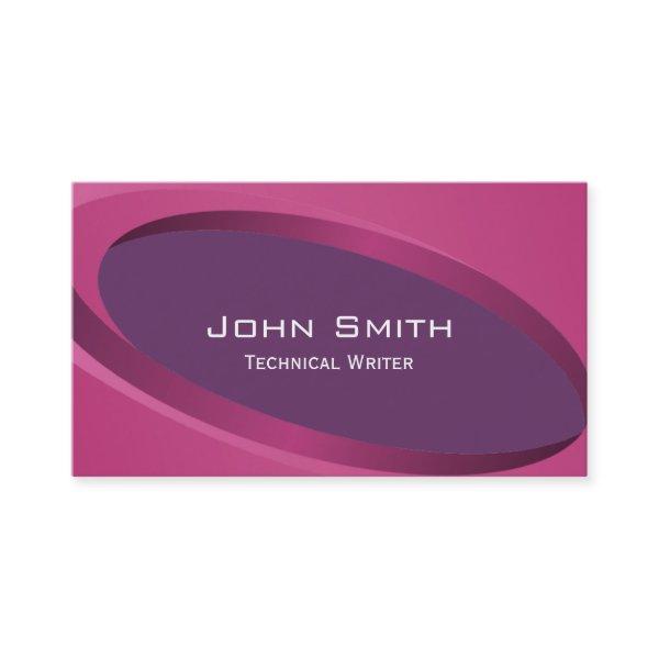 Modern Purple Technical Writer