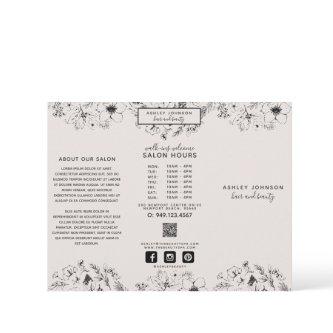 Modern QR Code Botanical Blush Photos Brouchure
