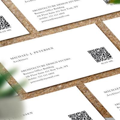 Modern QR CODE minimalist professional template