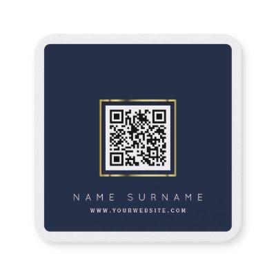 Modern QR code networking scannable logo simple  Square
