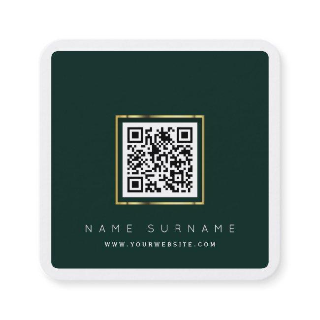 Modern QR code networking scannable logo Square Bu Square