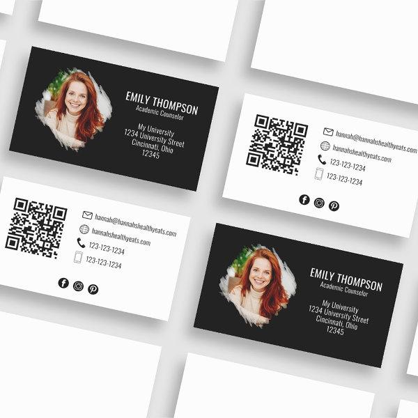 Modern QR Code Social Media Professional Photo
