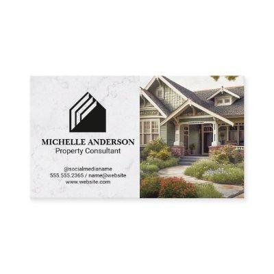 Modern Real Estate Logo | Craftsman Style House