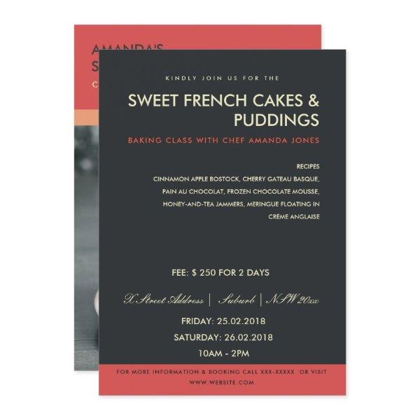 MODERN RED BLACK PHOTO WORKSHOP INVITE TEMPLATE