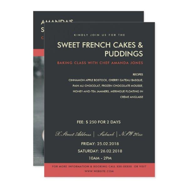 MODERN RED BLACK PHOTO WORKSHOP INVITE TEMPLATE