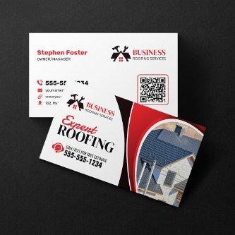 Modern Red Expert Reliable Roofing Repair Shingle