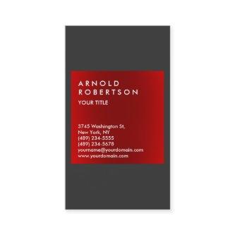 Modern Red Gray Elegant Professional