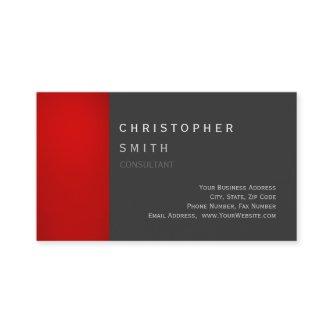 Modern Red Gray Unique Standard