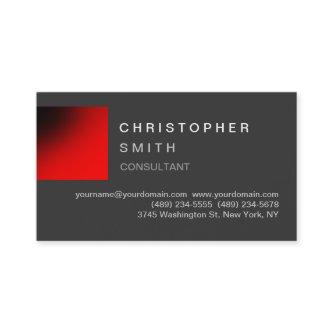 Modern Red Gray Unique Standard