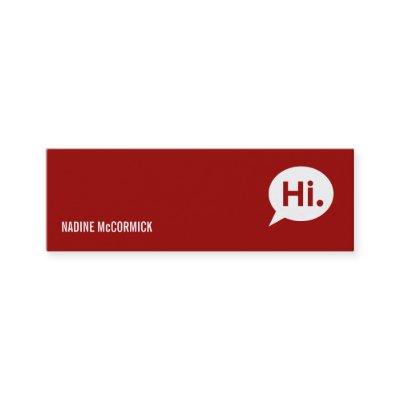 Modern Red Profile Card