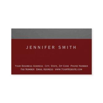Modern Red Simple Plain