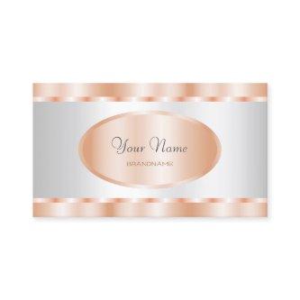 Modern Rose Gold and Silver Effect Professional