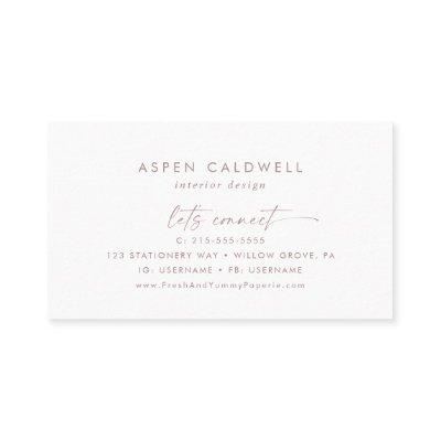 Modern Rose Gold Script