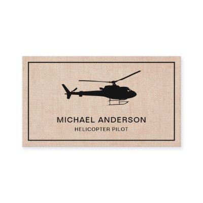 Modern Rustic Burlap Helicopter Pilot