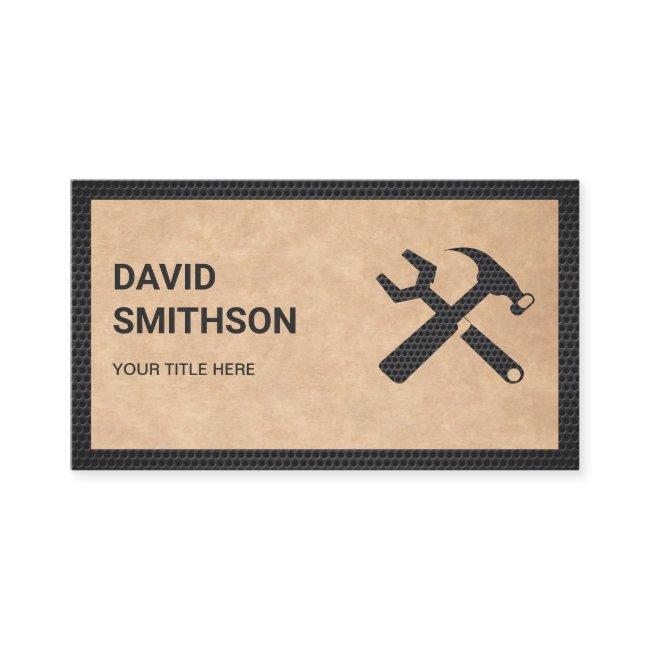 Modern Rustic Kraft Handyman Auto Repair Mechanic