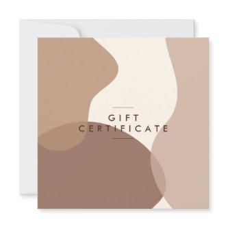 Modern Salon Gift Certificate Flat Card