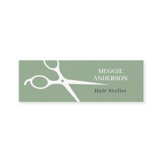 Modern Scissors Hair Stylist Green Mini