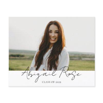 Modern Script 2023 3 Photo Grad Photo Card Budget  Flyer